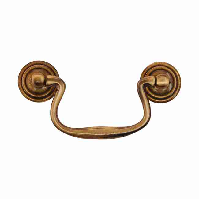 【QUEEN ANNE】 ビスケット / マカロンスタンド ハンドル Queen Anne Chippendale Drawer Pull | Antique Brass 3