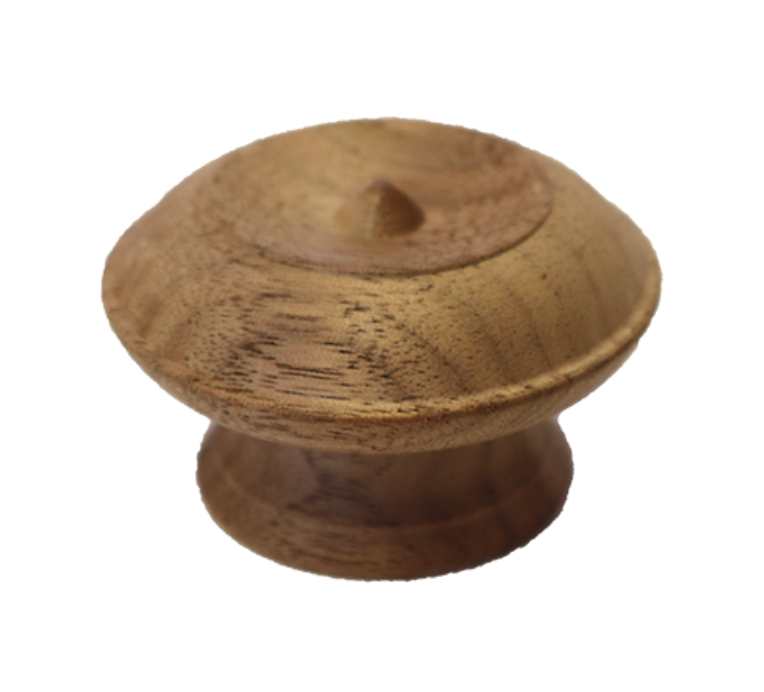 2" Solid Walnut Turned Knob - Victorian Cabinet Hardware KD-W18