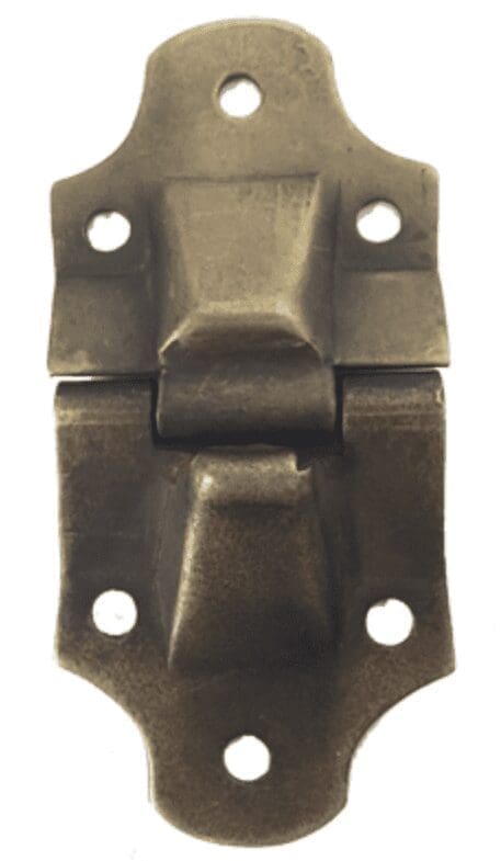 Antique Brass Trunk Stop Hinge 90 Degree 1-1/2