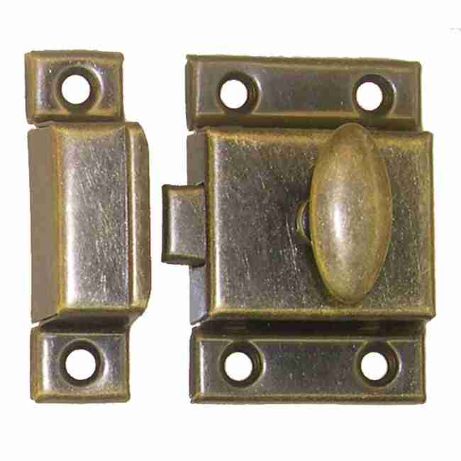 Antique Brass Turn Latch 2-1/8