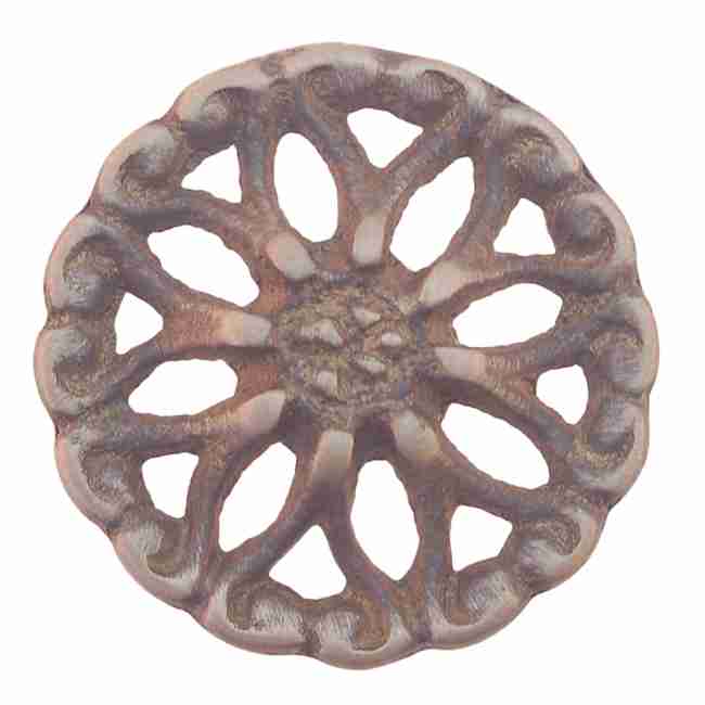 Antique Brass Victorian Cabinet Knob, 1-1/4 Inch BM-1241AB