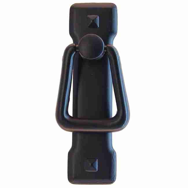 Black Mission Door Pull – Arts & Crafts Style, 2-1/4" Centers | BM-6036