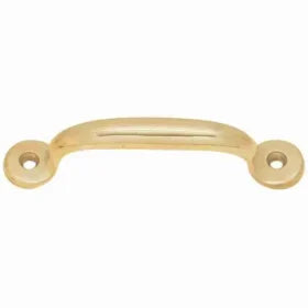 Hoosier Cabinet Drawer Pull - Polished Brass 3" Centers BM-1130PB