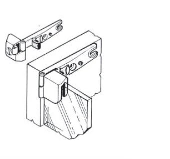 Snap Close Inset Glass Door Hinges