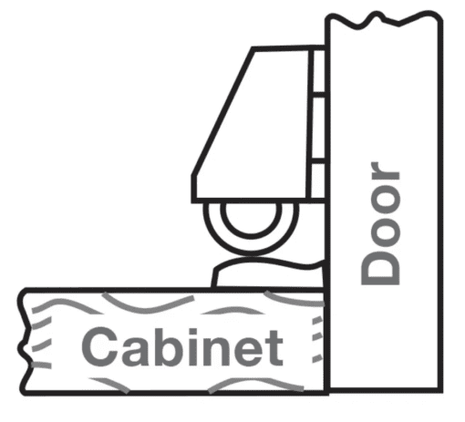 Cabinet Door Roller Catch - White Nylon Spring Mounted | SB-MROLLFIXW1 Depiction