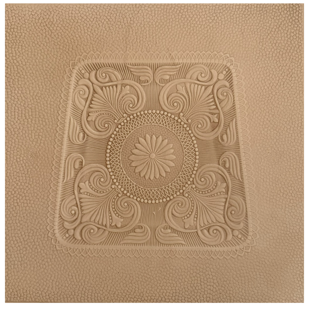 Daisy Leather Chair Seat - USA Made Leather Tanned 12.5" x 12.5" Unfinished