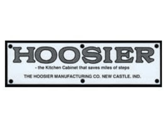 "Hoosier Saves Steps" Cabinet Label – Aluminum Nameplate | KD-HL2