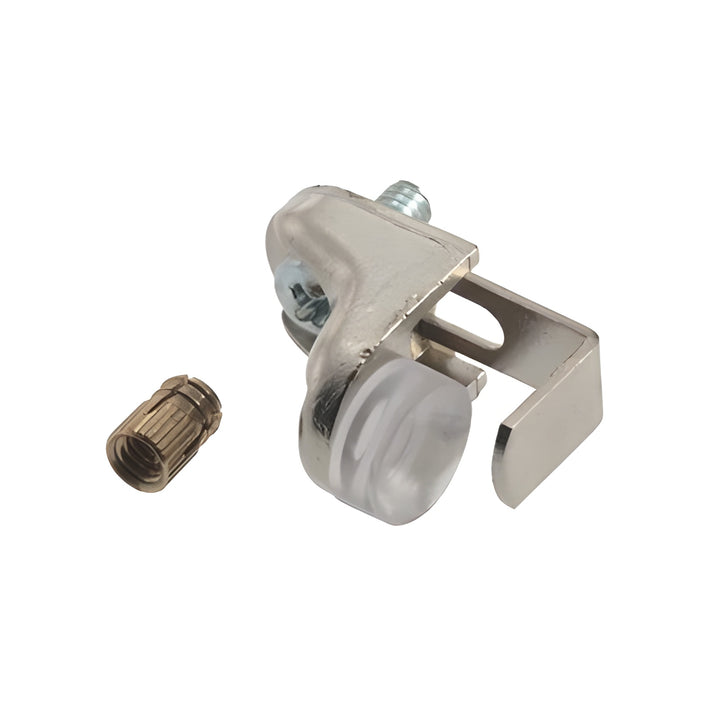 LOCKING NICKEL GLASS SHELF SUPPORT X-450N