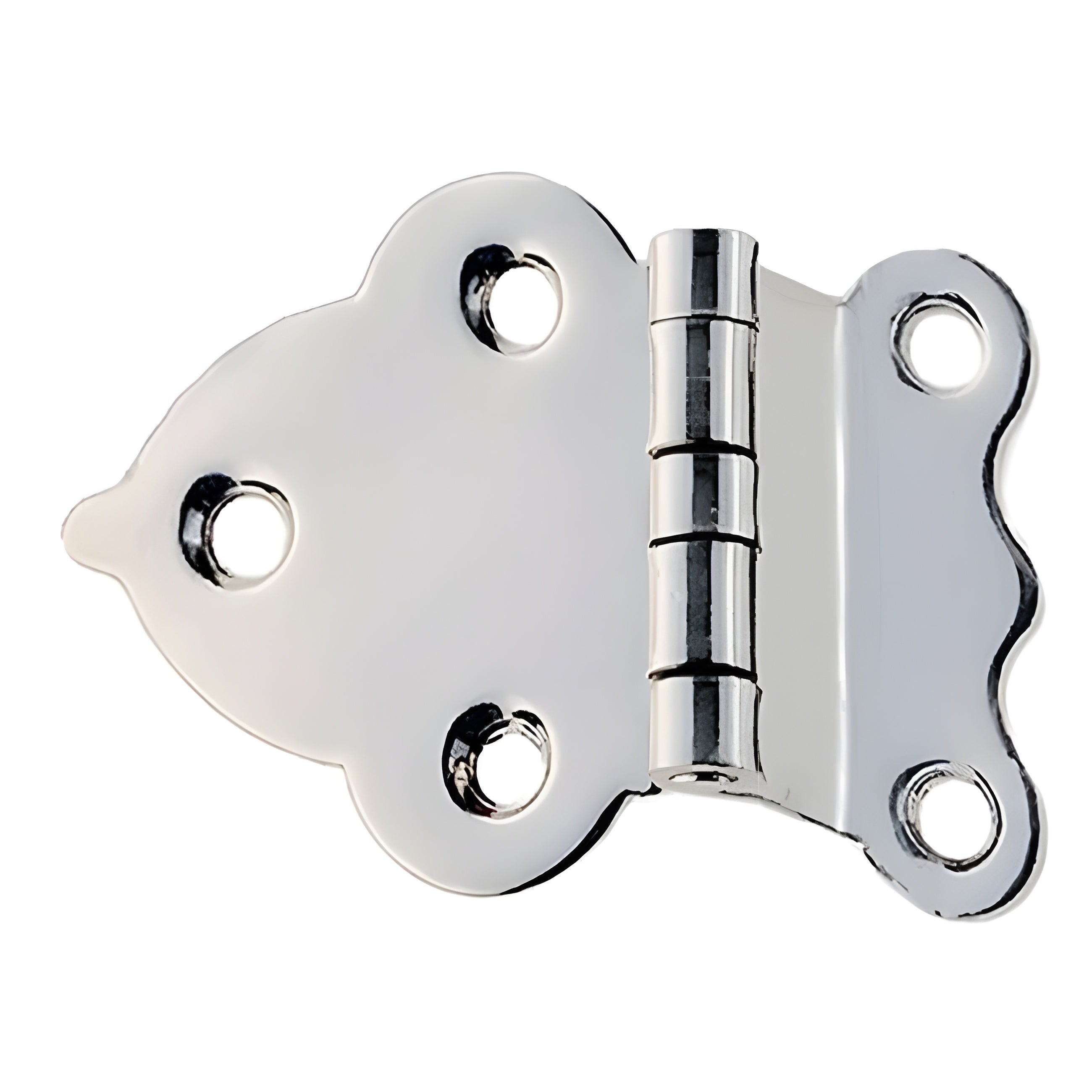 Nickel Hoosier Cabinet Hinge 3/8