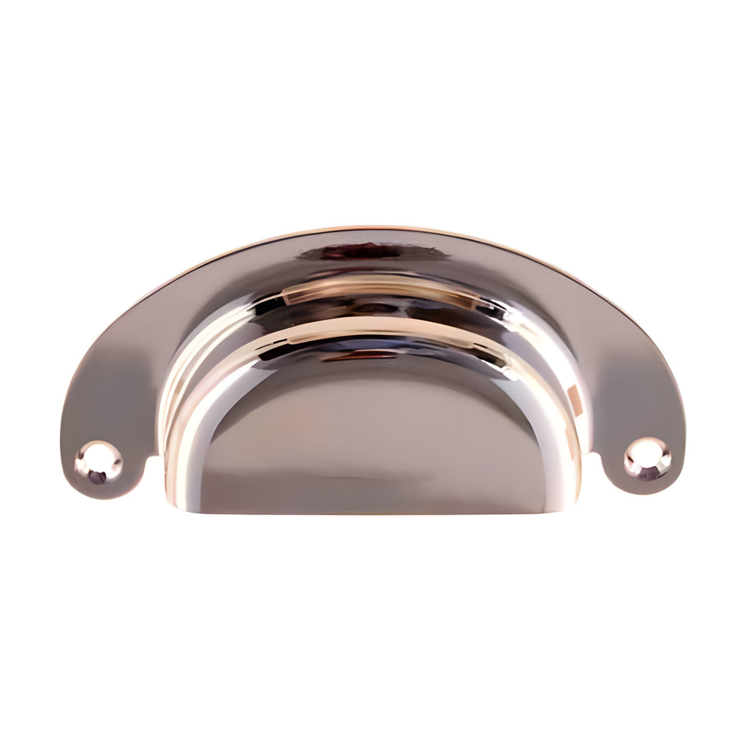 Nickel Bin Pull – Heavy Stamped Brass, 3" Centers BM-1163PN
