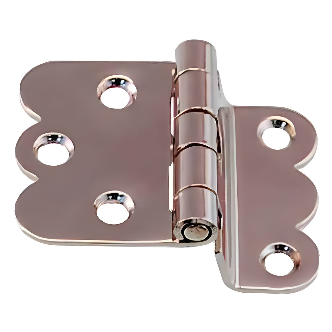 Nickel Plated Napanee Style Offset Cabinet Hinge, 3/8" Offset, 1-3/4" x 1-1/4" – BM-1593PN