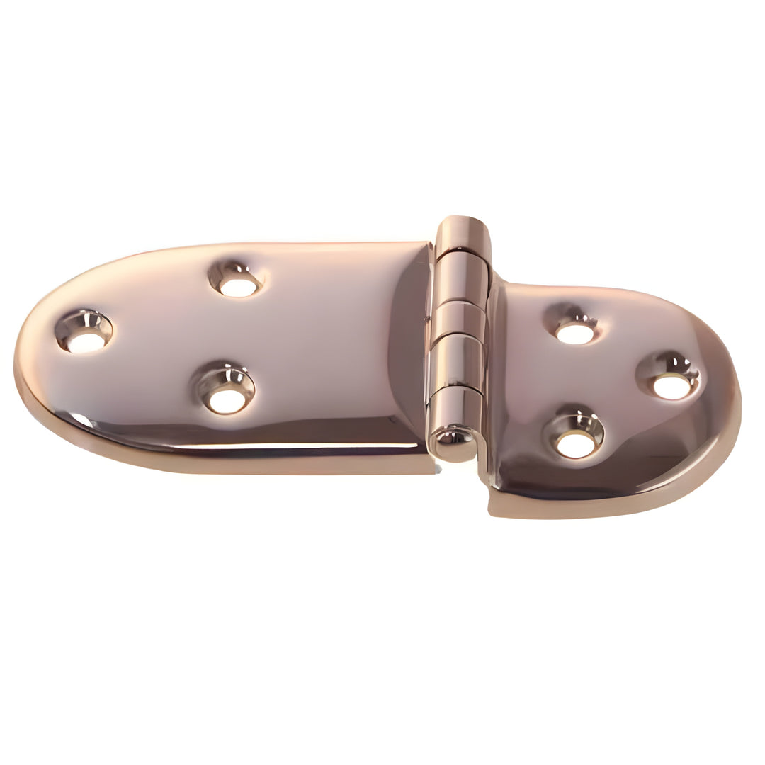 Nickel Plated Oval Ice Box Hinge, Heavy Stamped Brass, 4-1/8" – BM-1502PN