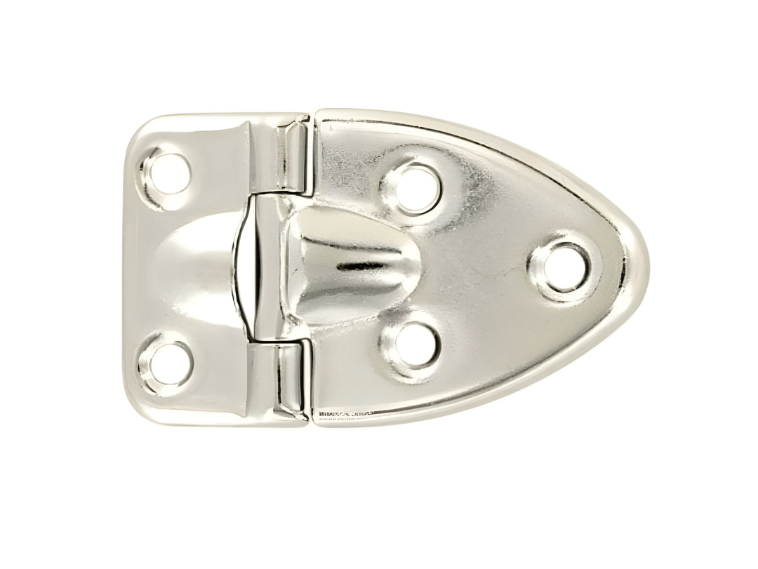 Nickel Plated Steel Trunk Stop Hinge, 90° Lid Stop, 1-1/2" x 2-1/2" – OBD-66NP