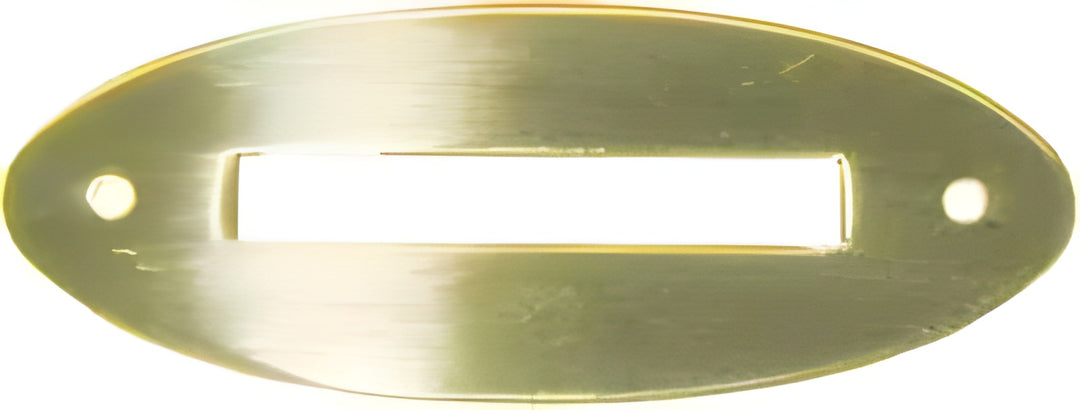 Oval Bank Coin Slot - Solid Brass 2-1/4" x 7/8" | DIY Piggy Bank Hardware B-9852