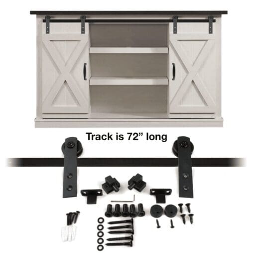 Barn Door Hardware Kit SB-DBDH72BLK