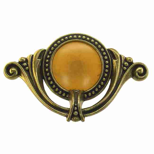 Waterfall Art Deco Drawer Pull, 4 Inch Centers - BM-6102