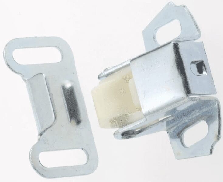 Zinc Plated Spring Roller Catch with Built-In Door Stop – M-5CZ
