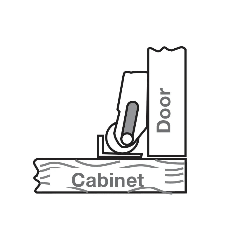 Zinc Plated Spring Roller Catch with Built-In Door Stop – M-5CZ Diagram 