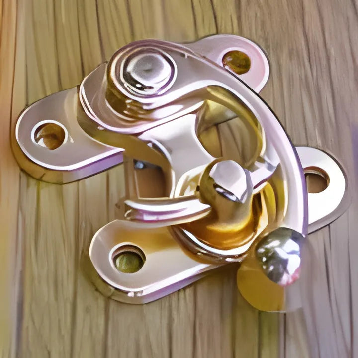 Wallet Latch BRASS FINISHED PURSE LATCH OBP-2127GOLD – Lyons Hardware Tree