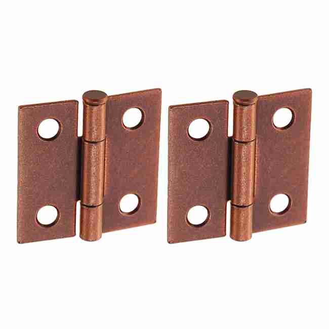 Loose Pin Copper Plated Steel Butt Hinges, 1-1/2 Inch x 1-1/2 Inch, Pa ...