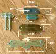 ROLL TOP DESK LOCK AND KEY SET M-1802 L672P