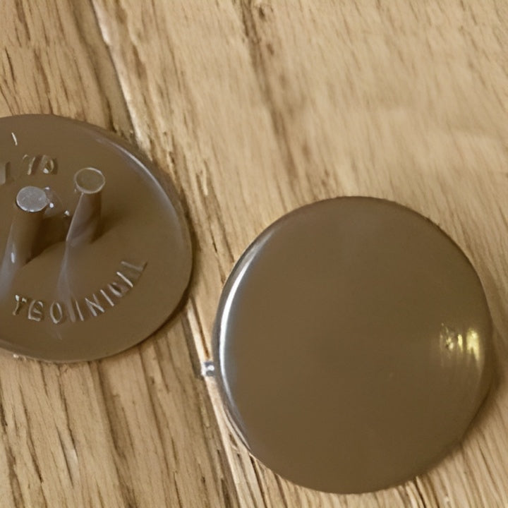 CONCENTRIC TWIST LOCK FASTENER DISC CAP FOR KE-25DISC BROWN CAP ONLY ...