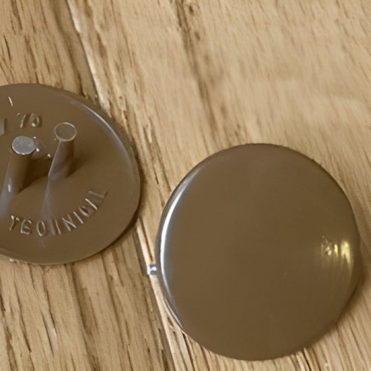CONCENTRIC TWIST LOCK FASTENER DISC CAP FOR KE-25DISC BROWN CAP ONLY ...