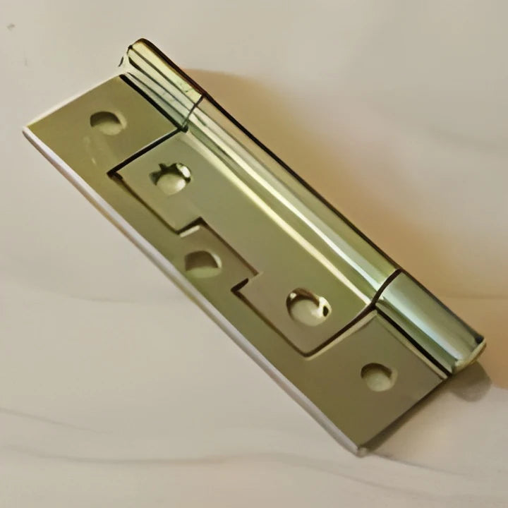 3 INCH BRASS PLATED NON MORTISE HINGE BETWEEN DOOR AND CABINET HS-2663 ...
