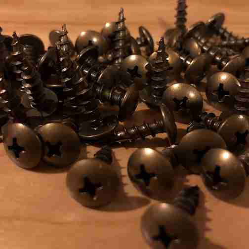 Antique Brass Truss Head Type 17 Self-Drilling Screws, #8 x 5/8", 50-Pack – HRSH-8080