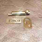 SLIDING FRENCH DOOR BOLT POLISHED BRASS 2 INCH X-5162P