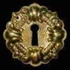 VICTORIAN KEYHOLE COVER STAMPED BRASS B-0263