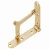 COMBINATION DROP FRONT DESK LID HINGE AND STAY, BRASS PLATED STEEL SOLD BY EACH BM-1570PB