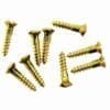 BRASS OVAL HEAD SLOTTED WOOD SCREWS 5 X 5/8 20 COUNT POLISHED BM-1010PB