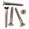 BAG OF 20 POLISHED NICKEL PLATED SLOTTED SCREWS 7X1 INCH BM-1007PN