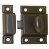 VINTAGE TURN LATCH FOR CUPBOARD CABINET OIL RUBBED BRONZE STAMPED STEEL 2-1/8 BM-1618OB