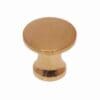 KNOB FOR STACKED BOOKCASE IN CAST BRASS FOR GLOBE WENICKE MACEY BRANDS 1/2 INCH DIAMETER BM-1222PB