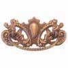 ANTIQUE SOLID STAMPED BRASS VICTORIAN DRAWER PULL BM-1152AB
