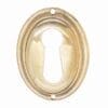POLISHED STAMPED COLONIAL REVIVAL VERTICAL OVAL KEY HOLE BM-1220PB