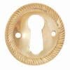 ROUND ROPE EDGED STAMPED BRASS KEYHOLE COVER BM-1209PB