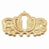 STAMPED BRASS VICTORIAN KEYHOLE COVER BM-1208PB