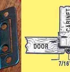 LIPPED CABINET DOOR HINGE A H-378CRL