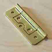 2-1/2 INCH BRASS PLATED NON MORTISE HINGE BETWEEN DOOR AND CABINET HS-26625P
