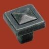 MISSION STYLE ARTS AND CRAFTS PEWTER FINISH PYRAMID KNOB 4429WI-HERSH