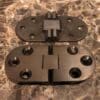 SEWING MACHINE FLIP TOP TABLE HINGE 2-11/16 X 1-3/16 INCHES BRONZE FINISH SOLD BY EACH NOT PAIRS V100BZ-HERSH