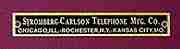STROMBERG CARLSON TELEPHONE BRASS LABEL B-9980