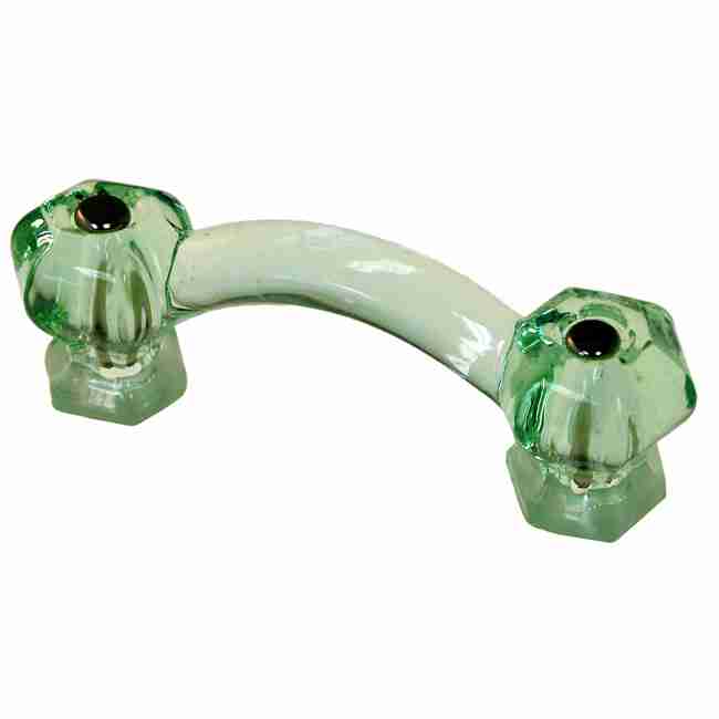 LIGHT GREEN GLASS DRAWER PULL BM5255