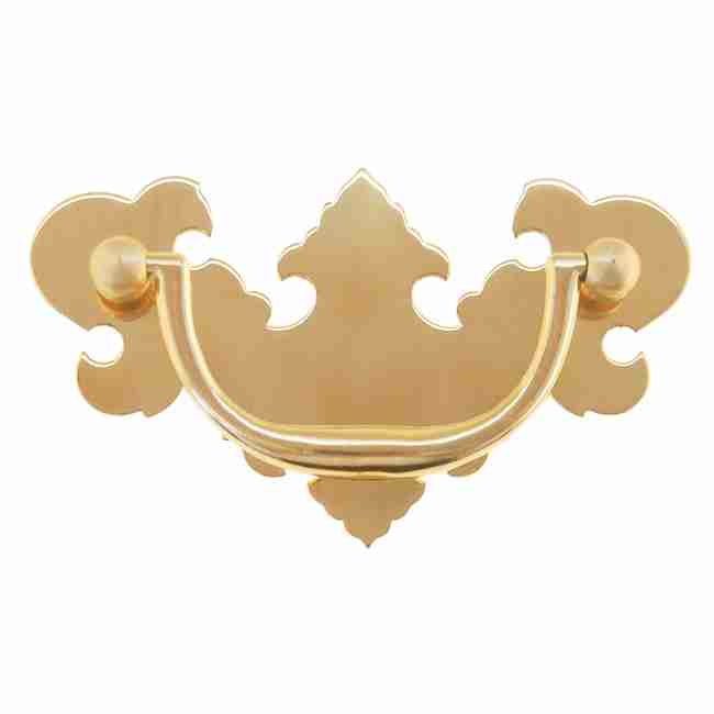 CHIPPENDALE DRAWER PULL WITH 3 INCH CENTERS BM-1170PB