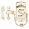 SELLERS S LATCH EMBOSSED BRASS RIGHT HAND BM-1596PB