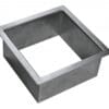 8" Square Stainless Steel Grommet